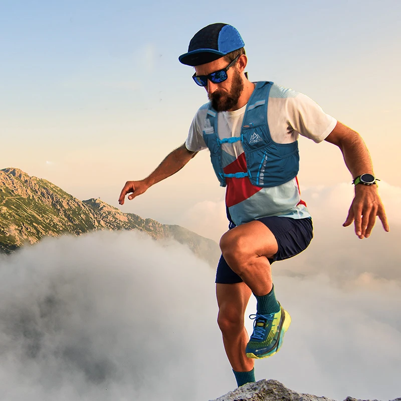 AONIJIE New C933S Ultralight Running Vest Outdoor Hydration Pack 5L Backpack Portable For Camping Hiking Trail Marathon 450ml 2L