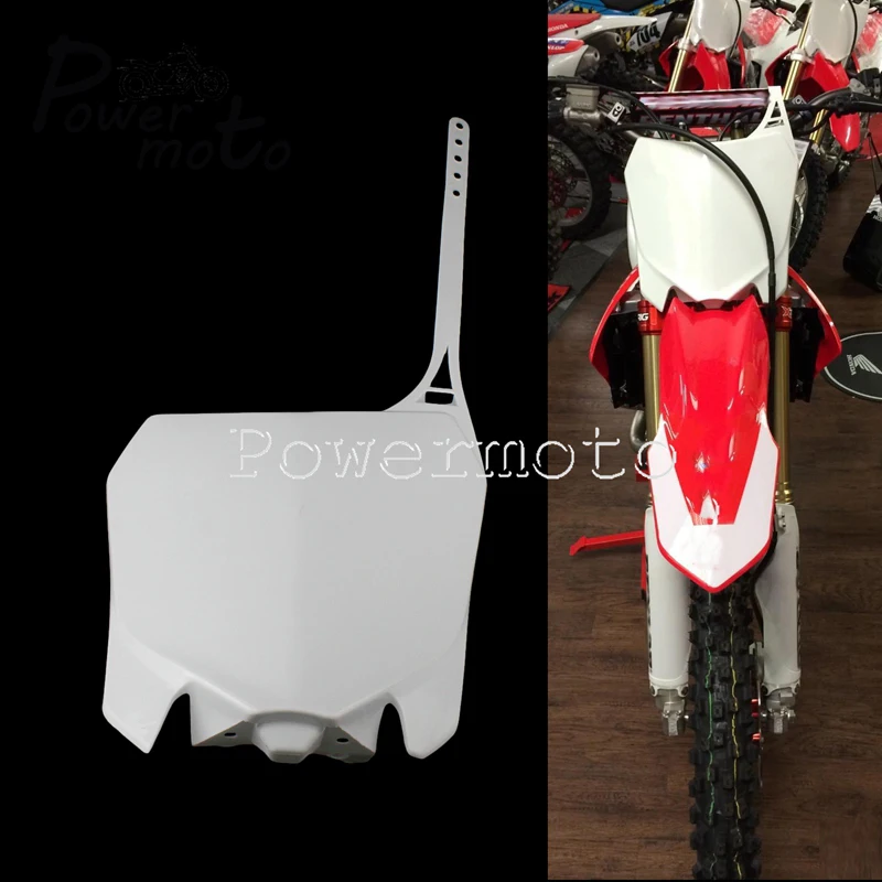 Передняя пластина с номером для мотокросса Honda CRF250R 2014 2017 CRF450R 2013 2016|Накладки и