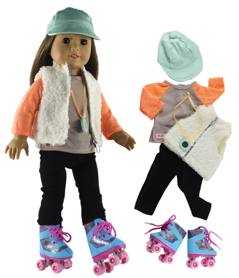 Комплект модной кукольной одежды игрушечная одежда наряд для американских кукол