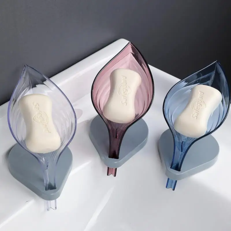 

Leaf Shape Soap Box Automatically Filter Water To Keep Dry Soap Dish Holder Bathroom Shower Soap Holder Portable Soap Dish