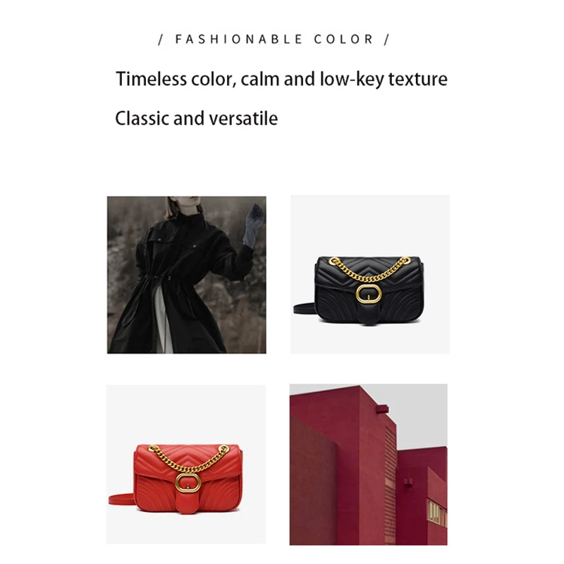 

Mini bag women 2021 trendy leather fashion all-match luxury single shoulder bag small fragrant rhombus chain crossbody bag
