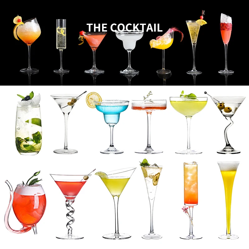 Креативный семейный пивной сок виски бориновый мартини бокал для вина с питьевым