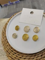 10pcs roundgold metal jean jacket buttons for clothing sweaters pants coat decorations sewing accessories wholesale