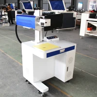 China Manufacture 50W JPT desktop fiber laser marking machine metal engraver machine phone case marking for sale