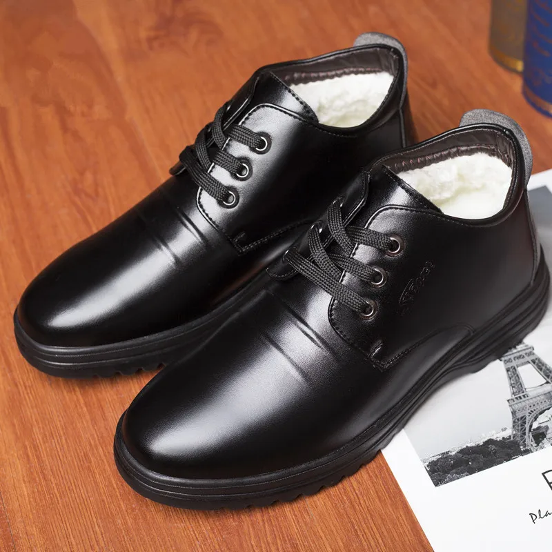 

Men Boots Leather Casual Shoes Autumn Vintage Style Non-slip Ankle Boots Men Sock Shoes Work Walk Boots Men Botas Hombre