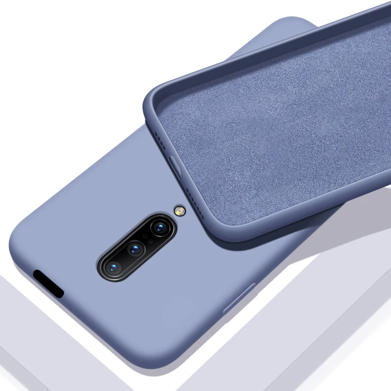 Gray Мягкий силиконовый чехол для Oneplus 7 Pro 7T 6T 6 7Pro T Противоударная Силиконовая задняя крышка One Plus 7 7T чехол Oneplus7 чехол Oneplus6 чехол - Цвет: Gray