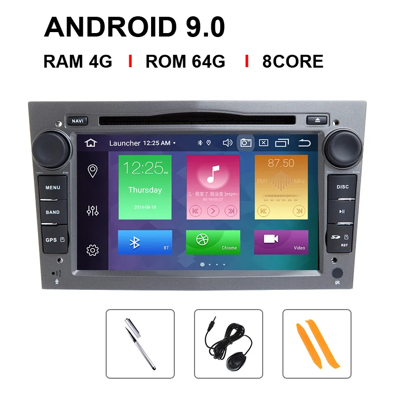 8 Core 64 ROM Ips DSP 4 ГБ 2 Din Android 9 Автомагнитола для Opel Vectra C Vauxhall Astra HG J Zafira B Corsa D vivaro Meriva AntaraVeda мультимедиа - Цвет: 8 Core 64 ROM