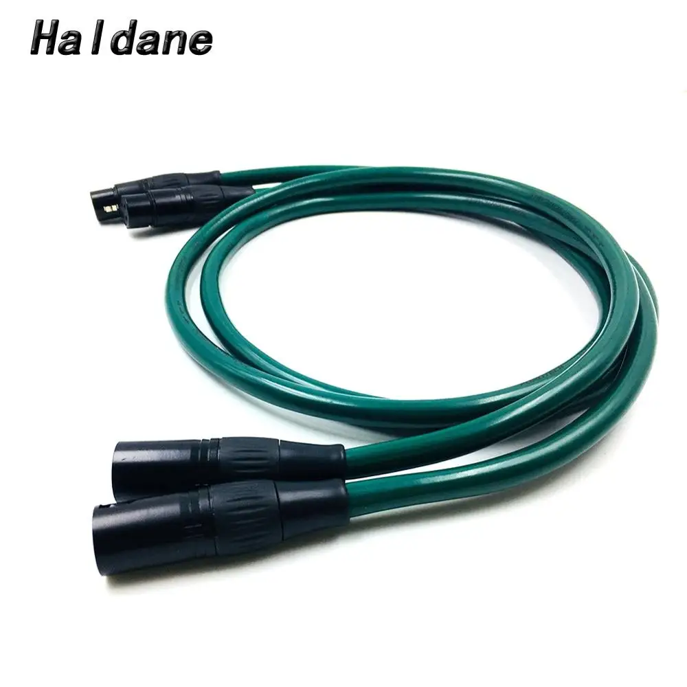 

Haldane Pair Gold Plated XLR Balacned Audio Cable 3pin XLR Male to Female Amplifier Interconnect Cable with FURUTECH FA-220