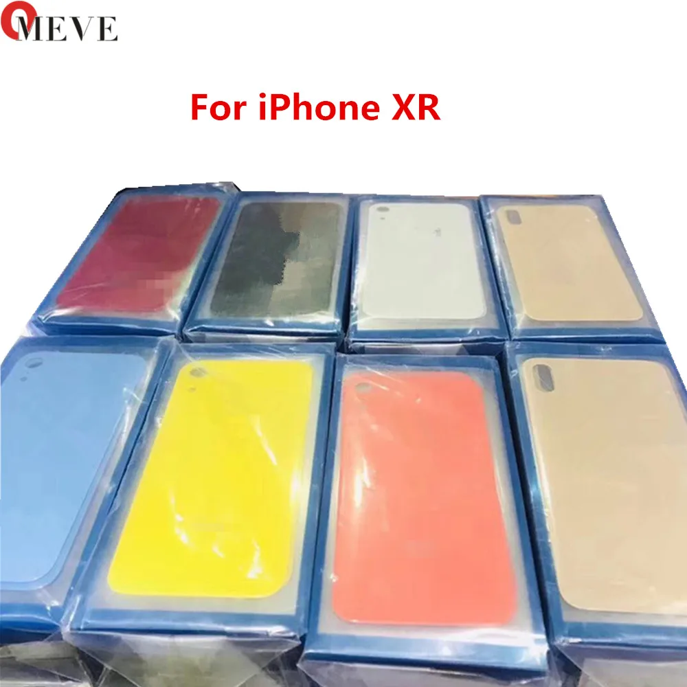 10 шт./партия задняя крышка аккумулятора для iphone XR задняя дверь корпус замена корпуса с большим отверстием