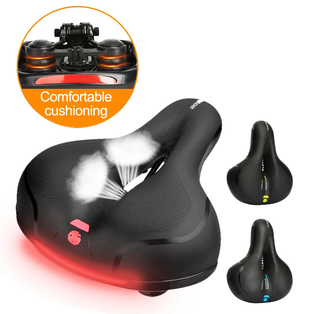 

Bicycle Saddle Seat Big Butt MTB Bicycle Road Cycle Saddle Mountain Gel Seat Shock Absorber Wide Comfortable Bike Accessories