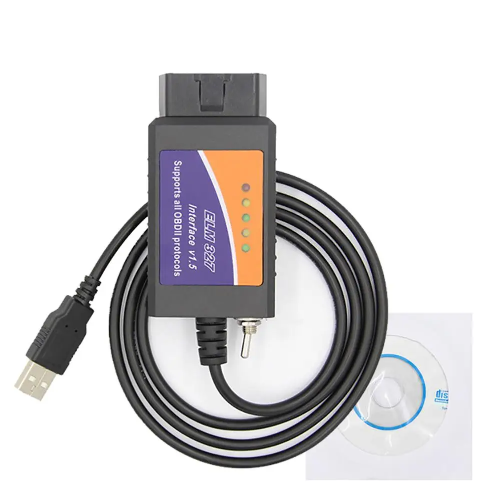 USB сканер OBD2 ELM327 совместимый интерфейс с переключателем для Forscan Focus Mazda Ford |