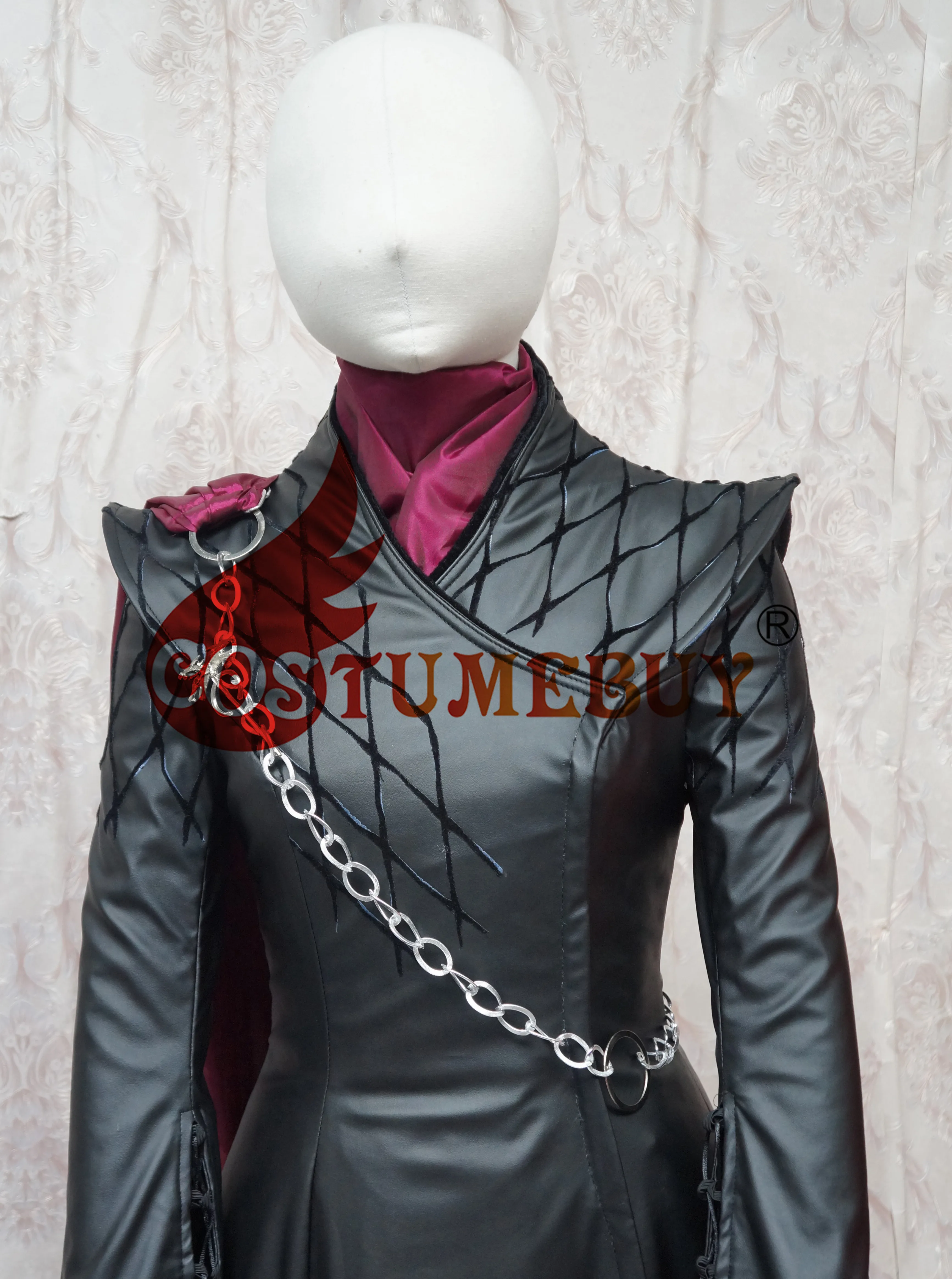 CostumeBuy новая игра престолов Косплей Костюм Дейенерис Таргариен из искусственной кожи костюм матери костюм дракона для косплея L920