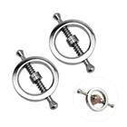 Зажимы металлический ниппель, зажимы стимулятор для груди, фиксаторы для связывания, флирт, дразнящий, БДСМ, женская секс-игрушка, раб, пара, пытки, игры