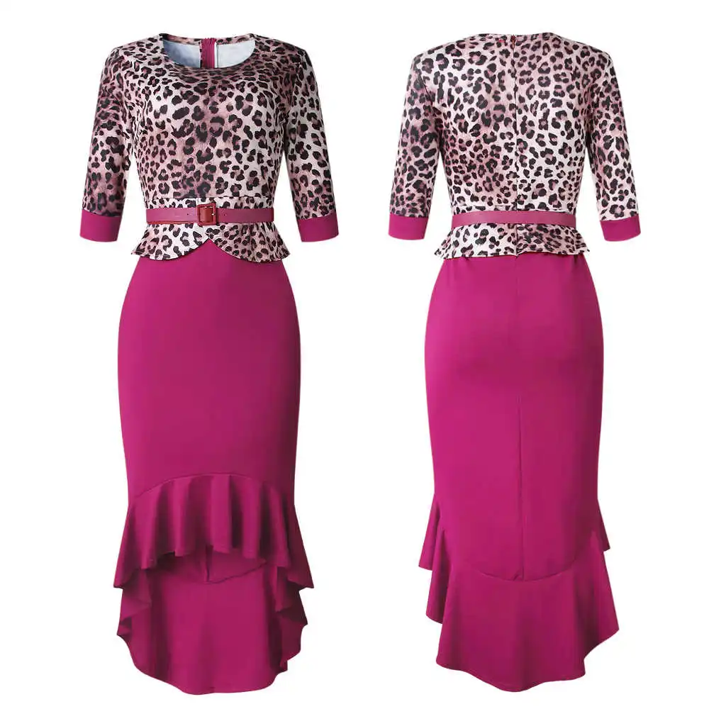 

Womens Elegant Vintage Wear Work Office Business Casual Cocktail Party Mermaid Dress