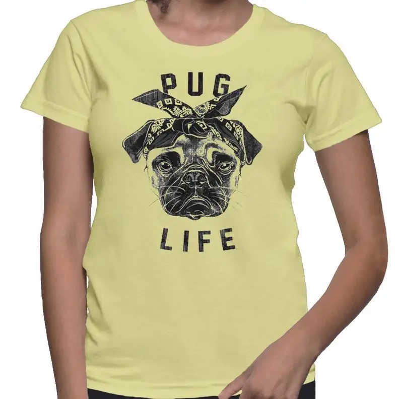Чехол Pug Life рубашка Мопс футболка Рубашка с рисунком Собаки забавная животным Doug