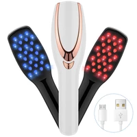 laser hair growth brush comb infrared electric massage anti hair loss phototherapy scalp massager hair comb usb rechargeable