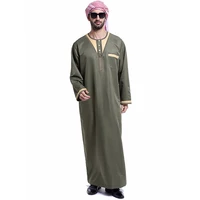 fashionable islamic dress muslim saudi arabia embroidery pocket button long sleeve mens robe india pakistan mens ramadan skirt