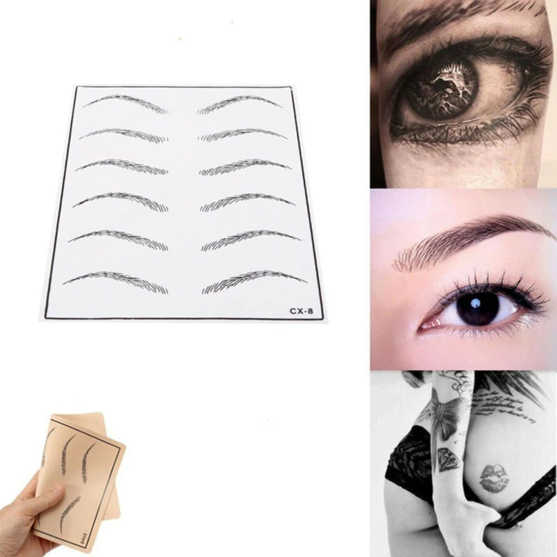 1 шт. из нержавеющей стали золотое соотношение бровей Перманентный макияж Тату