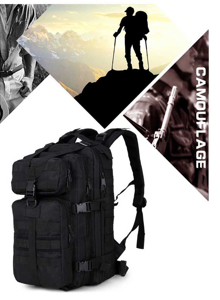 Scione мужской военный рюкзак Mochilas Камуфляжный дорожный рюкзак для мужчин сумка 35 л походная сумка водонепроницаемый рюкзак для альпинизма