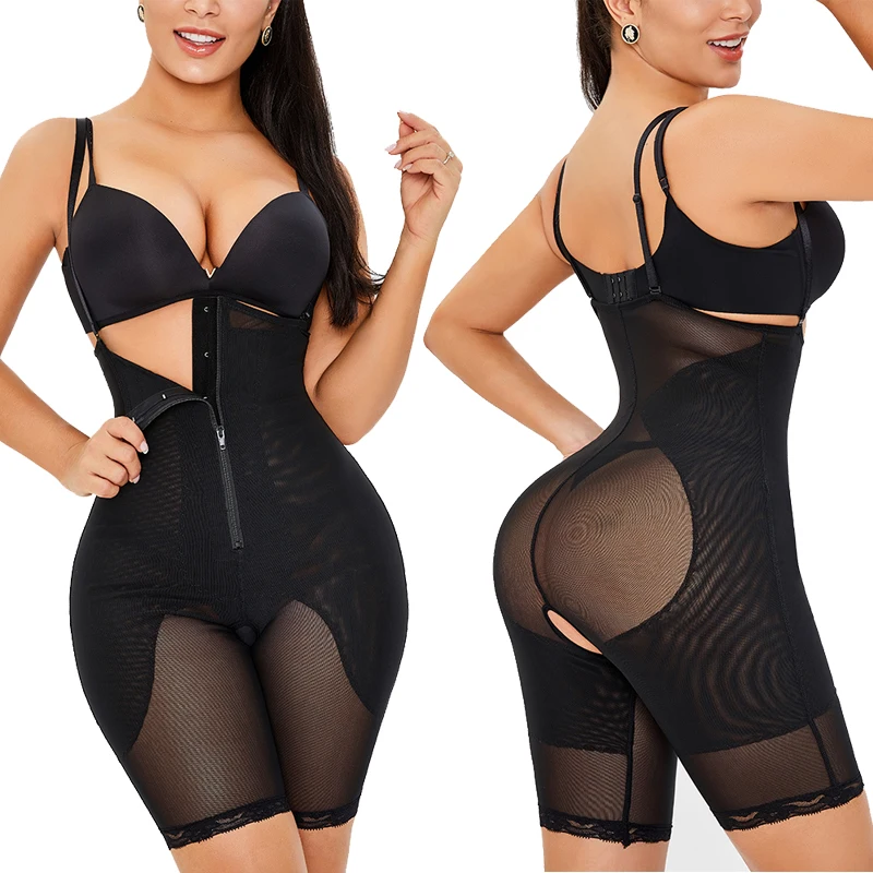 

New Fashion Black High Waist Trainer for Women Underbust Shapewear Tummy Control Butt Lifter Body Shapers Thigh Slimmer Girdles