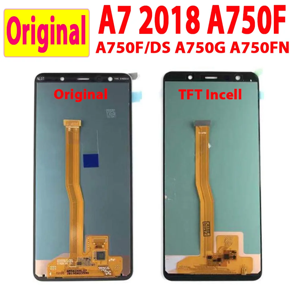 Дигитайзер для Samsung A750 A7 2018 ЖК дисплей сенсорный экран в сборе A750F сборка дисплея