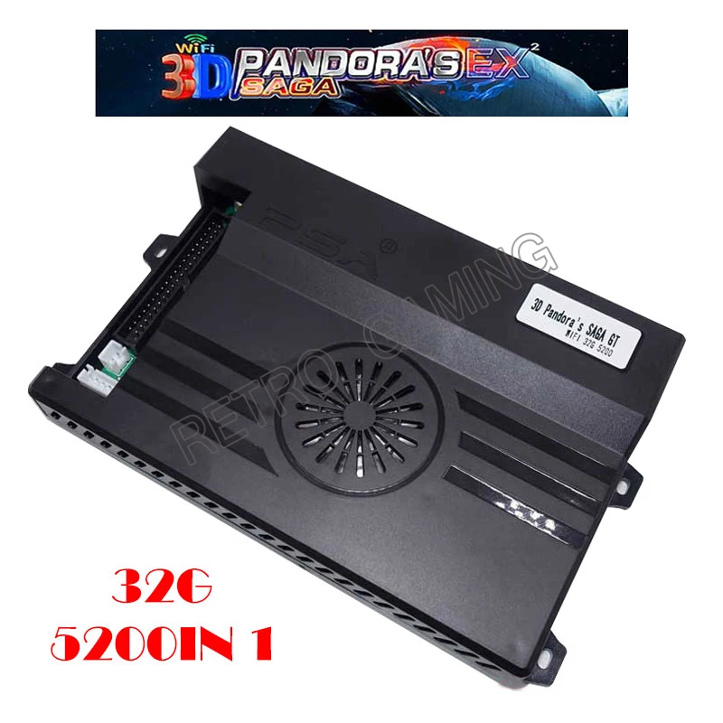 

Новая 3d-аркадная плата Pandora Box 5200 в 1 с Wi-Fi, материнская плата для видеоигр, поддержка 4 игроков, джойстик, аркадный шкаф, печатная плата, 120 3D-игр...