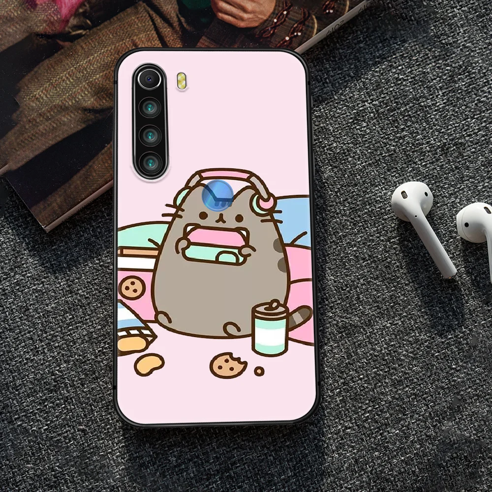 

Cartoon Cute Pusheen Phone Case Cover Hull For XIAOMI Redmi 7 7a 8 8a 9 10X NOTE 6 7 7s 8 8t 9 9s Pro Max black Back Fashion