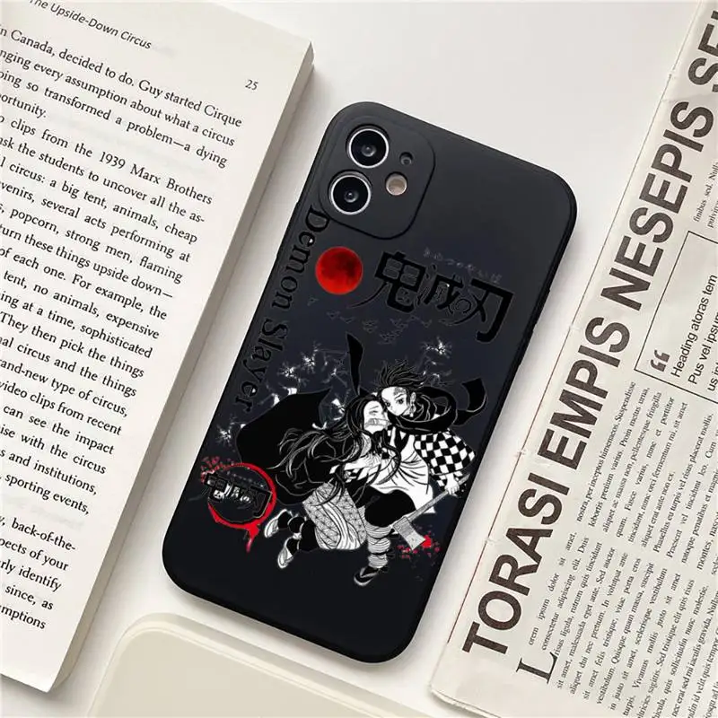 

Demon Slayer Phone Case for iPhone 12 11 mini pro XS MAX 8 7 6 6S Plus X 5S SE 2020 XR