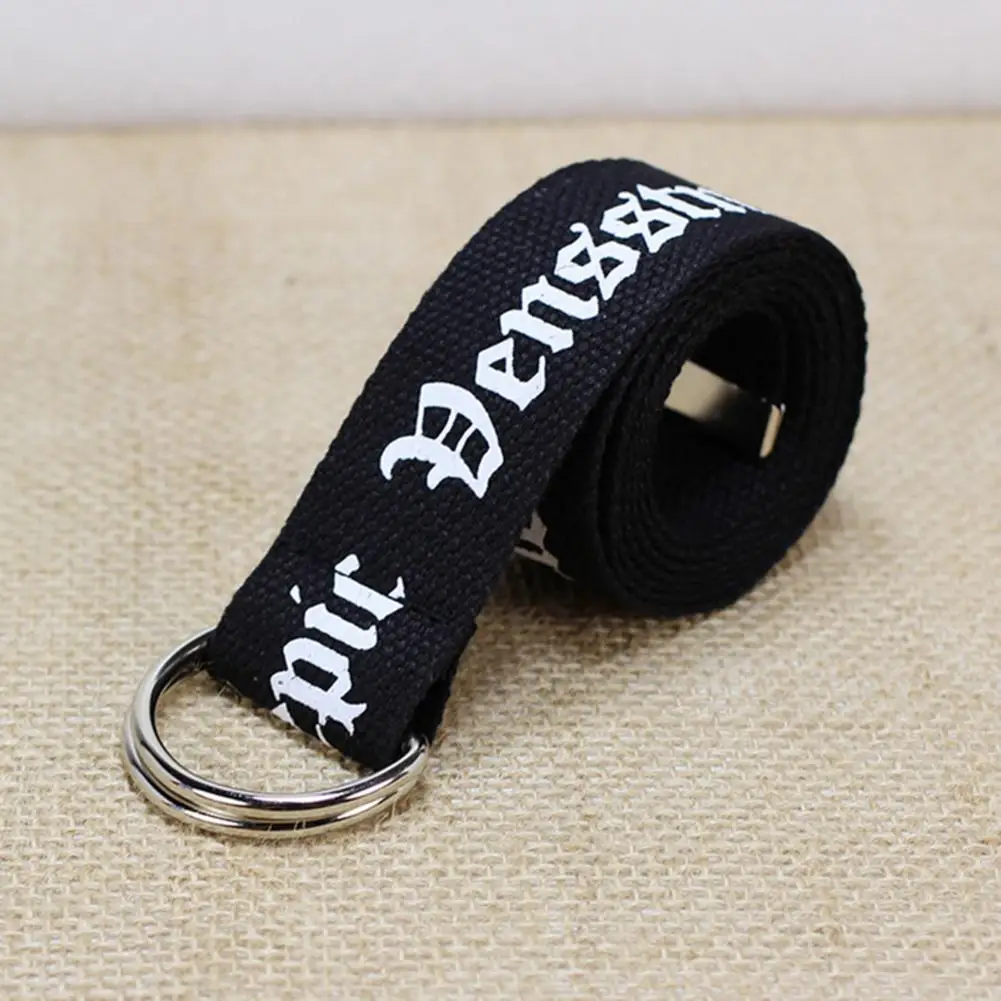 Женский ремень Харадзюку с красным буквенным принтом модный мужской двойной D