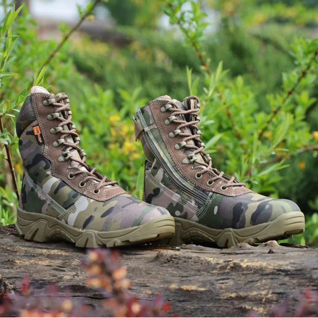 

New Military Leather Boots High Quality Special Force Tactical LaceUp Boot Combat Men's Boots Outdoor Shoes Ankle Boots