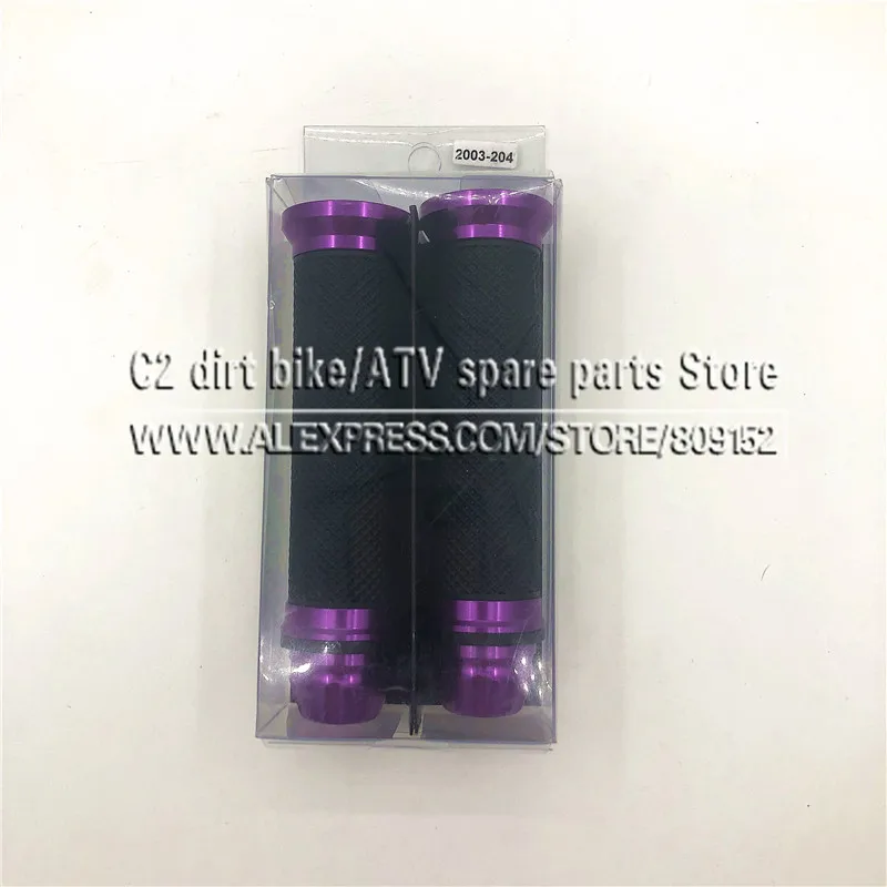 Purple with Box Рукоятки для мотоцикла, рукоятка, резиновая педаль, байкер, скутер, руль, рукоятки, модифицированный руль, дроссельная заслонка, поворотная рукоятка, рукоятки - Цвет: Purple with Box