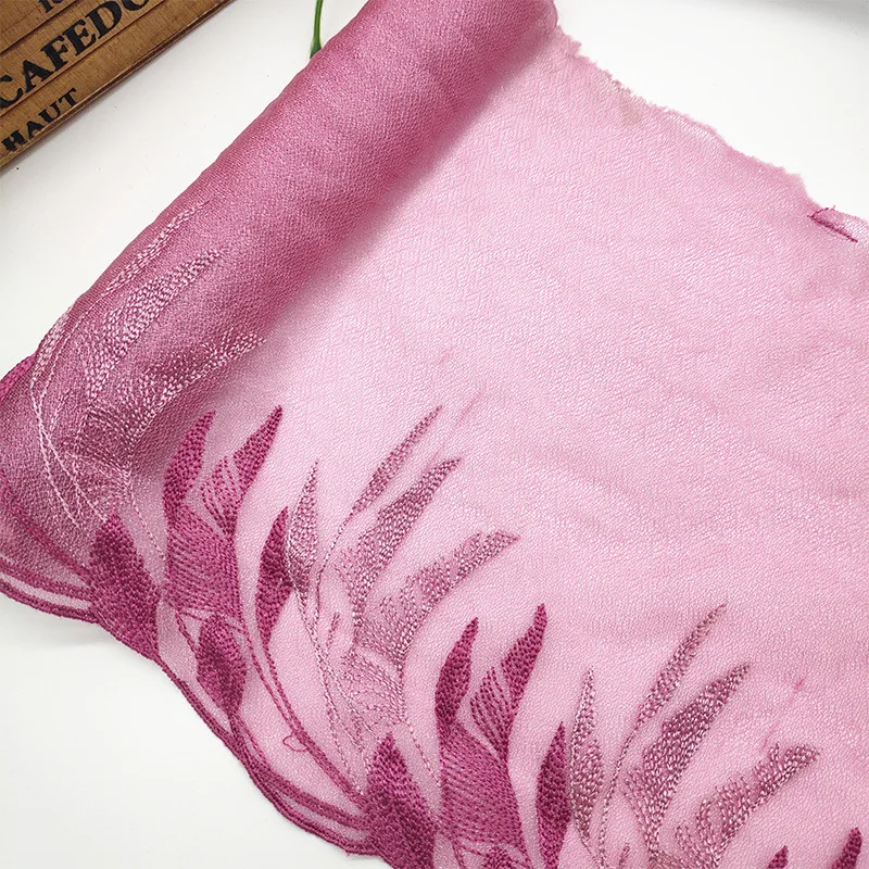 Новинка высокое качество 2 ярда вышивка кружевная ткань отделка материал сделай