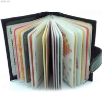 1pc business card holder womenmen idcredit card holder card wallet pu leather function card case school office supplies