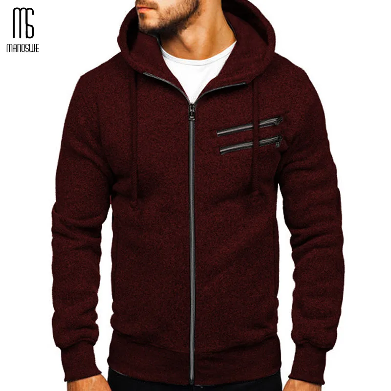 Толстовка Manoswe свитшот Повседневная модная мужская приталенная уличная одежда
