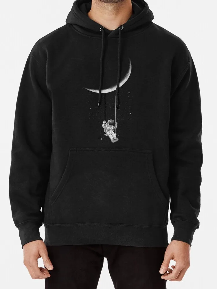 Футболка Moon Swing из 100% хлопка забавная черно-белая футболка с изображением научной