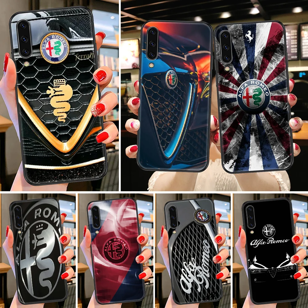 

Автомобильный чехол Alfa Romeo для телефона Samsung Galaxy A 3 5 7 8 10 20 21 30 40 50 51 70 71 E S 2016 2018 4G black art prime soft Etui