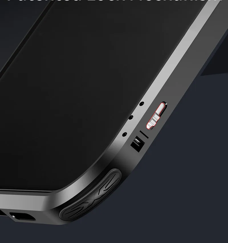 

For iPhone 12 Pro Max Aluminum Bumper Original Luxury Brand New Phone 12 Mini Funda Camera Protection High Quality Snap Button