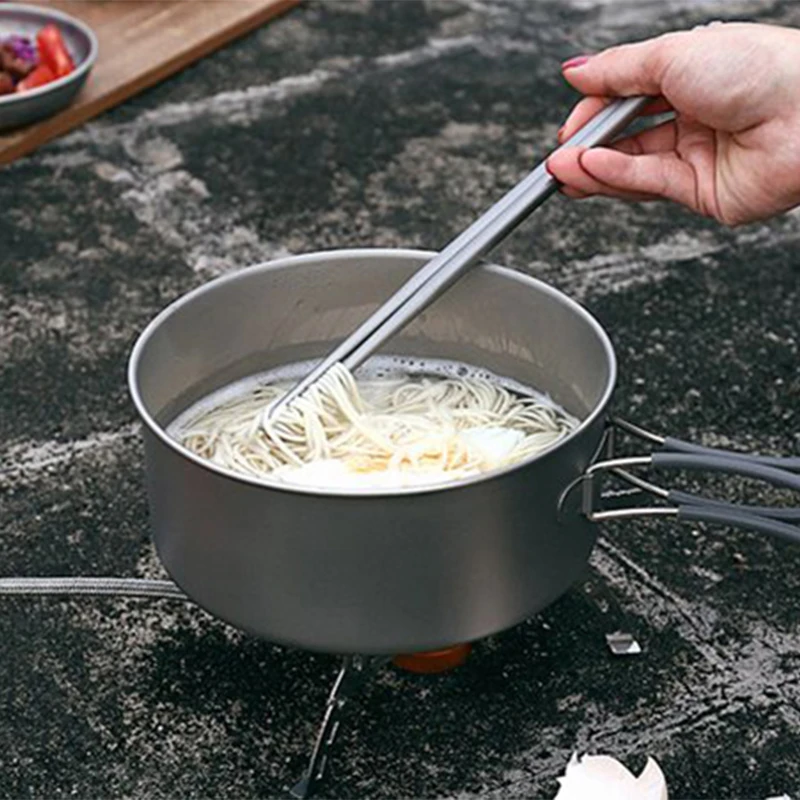 Кит открытый набор посуды для кемпинга Титановая посуда 1250 мл кружка и 800