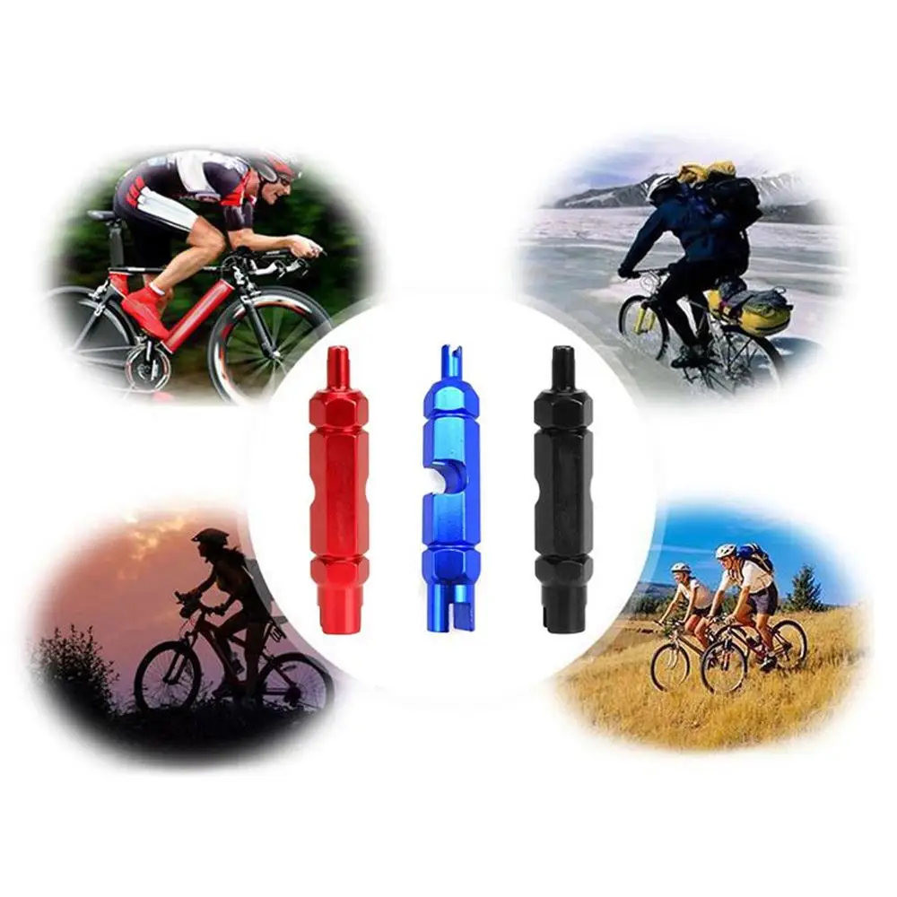 

1 Pcs Aluminum Bicycle Schrader Valve Core Tool Tube Multifunction Bike Tires Repair Tools Extension Rod Remove Wrench Practical