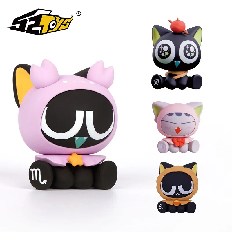 

Blind Box Cute Animal Anime Figure Constellation Lucky Cat Series Mini Toys Model Little Pet Shop Random Doll Gift Decoration