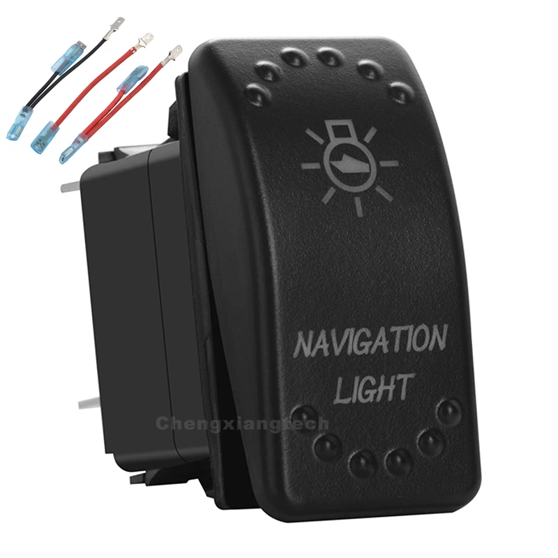 

Навигации светильник белый светодиод кулисный переключатель 3P SPST ON/OFF 12 В/24v Защита от перегрузки + джемпер набор проводов автомобиль Лодка б...