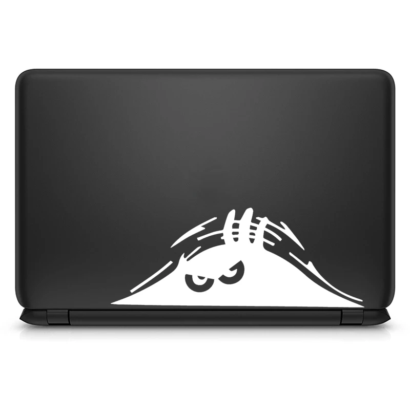 Наклейка на ноутбук с эльфом и злыми глазами для MacBook Pro Air виниловая креативная