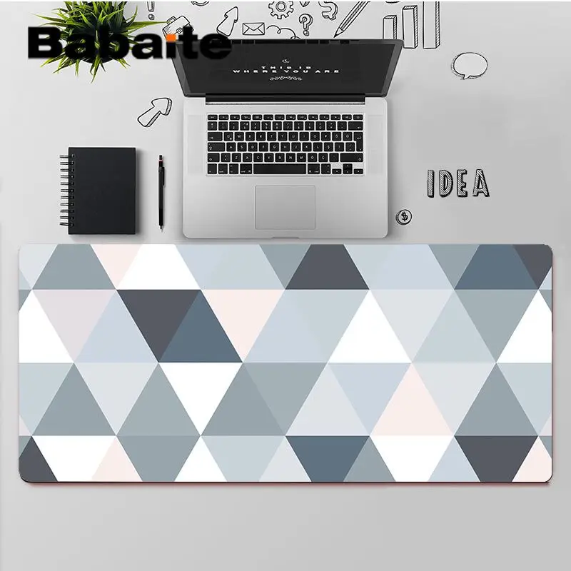 

Babaite High Quality Triangle Pattern Locking Edge Mouse Pad Game Rubber Computer Gaming mousepad