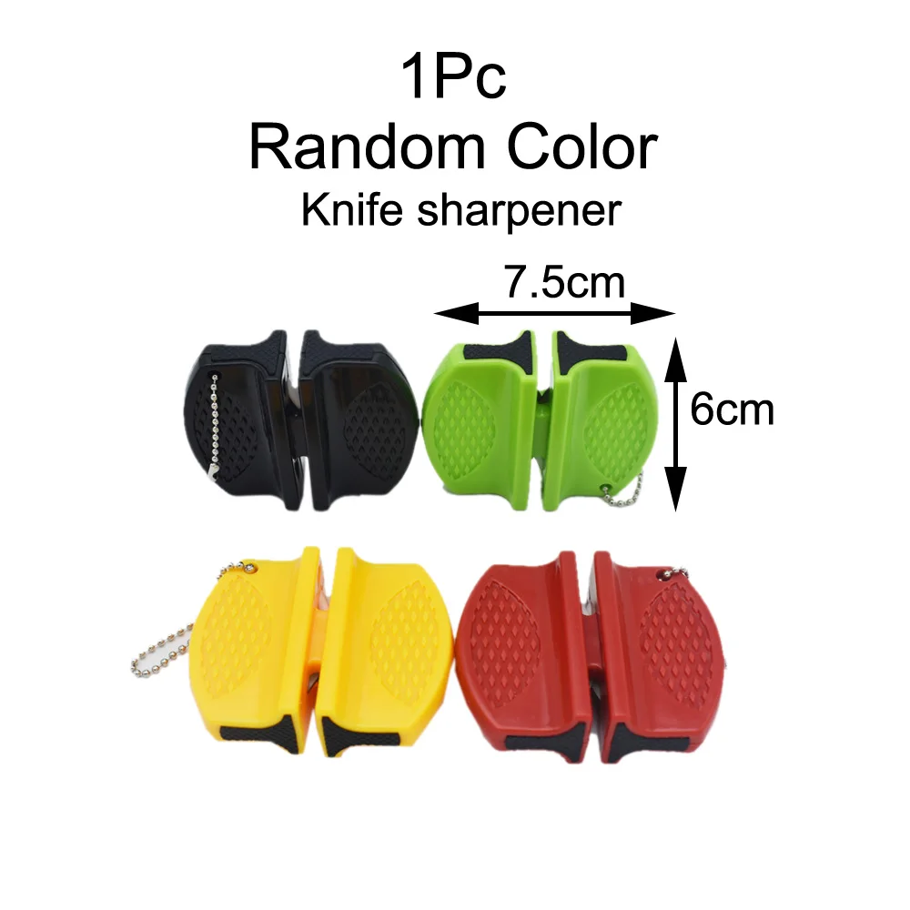 Мини точилка для ножей с керамическим стержнем двухступенчатая Вольфрамовая