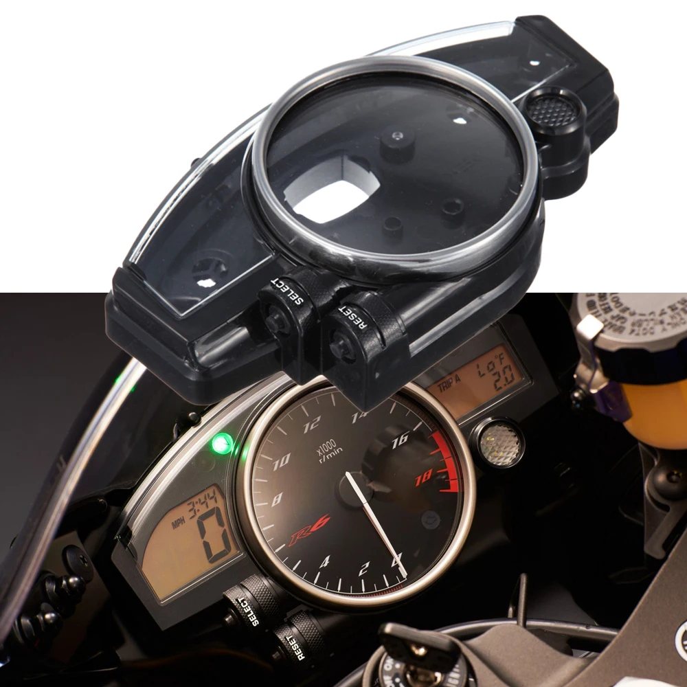For YAMAHA YZF R1 2004-2006 YZF R6 2006-2007 R6 2008-2016 Speedometer Instrument Case Gauge Odometer Tachometer Housing Cover