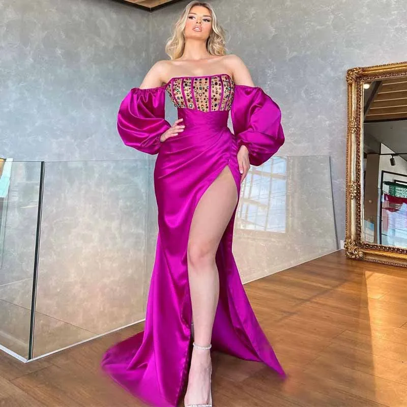 

Plus Size Evening Dresses African Sexy Sequin Long Maxi Gown 2021 Dashiki Outfit Fashion Off Shoulder Wrap Dress Africaine Femme