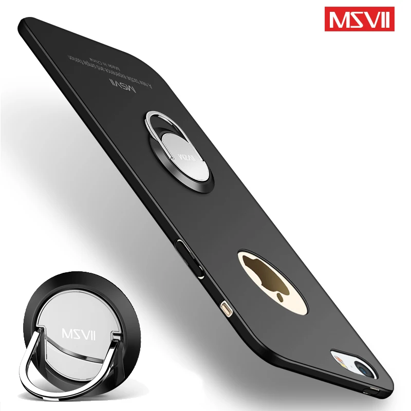 MSVII чехлы для iPhone 5S чехол кольцо на палец Роскошный SE металлический автомобильный