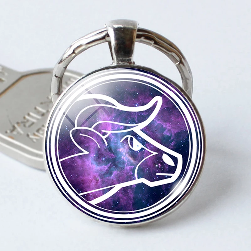 12 знаков зодиака созвездия Лев рыба знаки Девы Круглый стеклянный купол брелок
