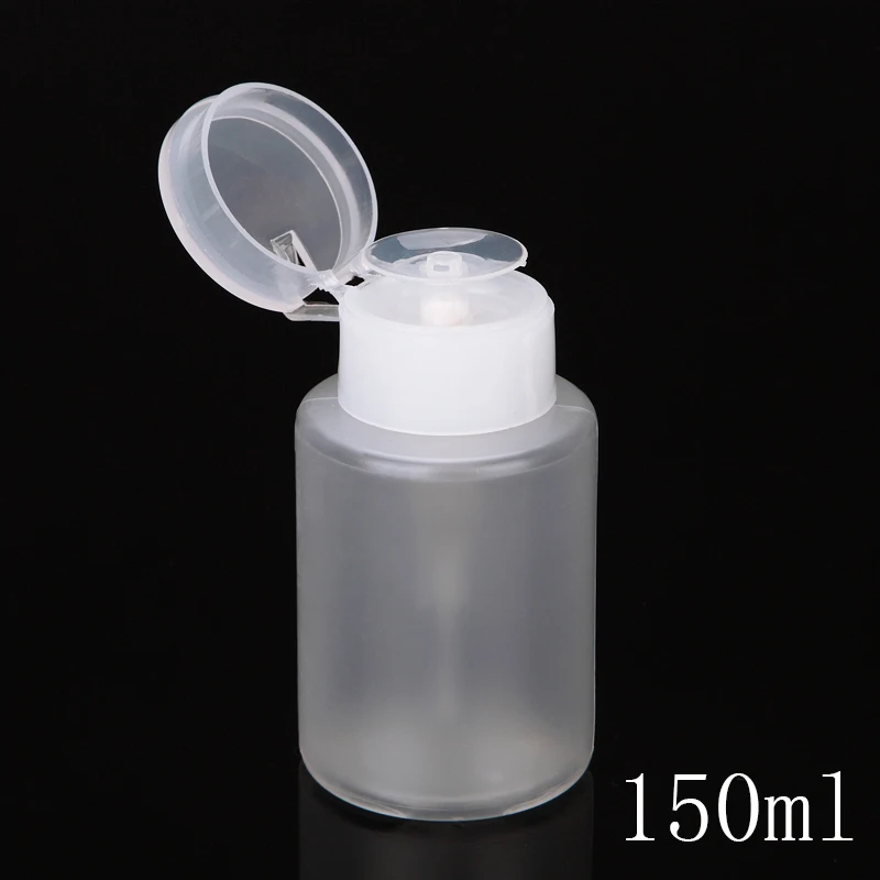 Monja Nail Art Mini Pump Dispenser Empty Bottle Acrylic Gel Polish Remover Cleaner Liquid Alcohol Disinfectant Storage Container | Красота и