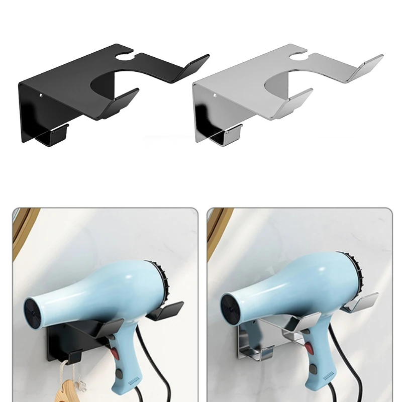 

Practical Hair Dryer Bracket Durable Stable Strong Load Bearing Anti Fall Anti Deform Suitable for Various Hair Dryer